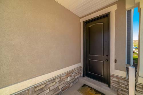 stucoo front door brown