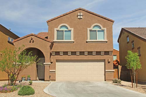 stucoo front door brown